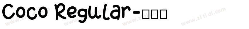 Coco Regular字体转换
